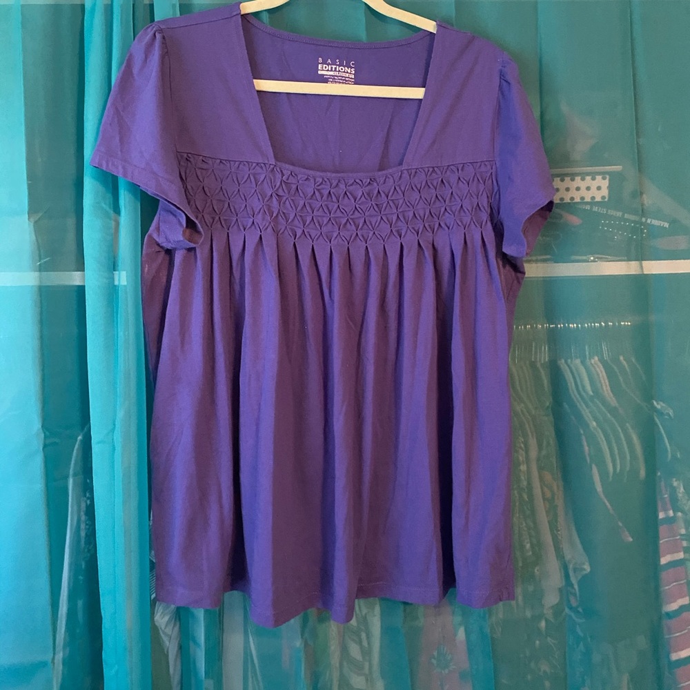 Purple Short sleeve Top